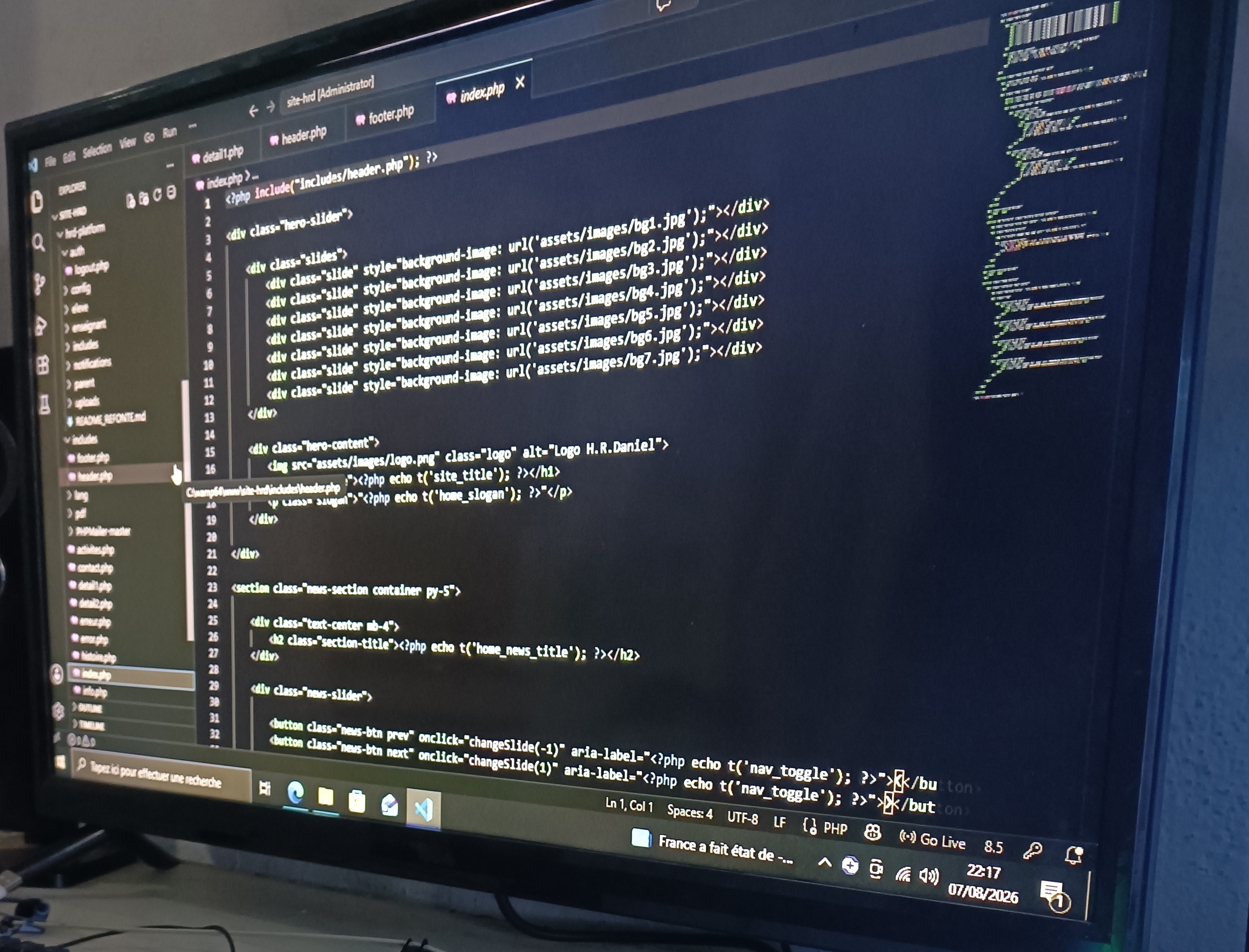 Apprentissage du code